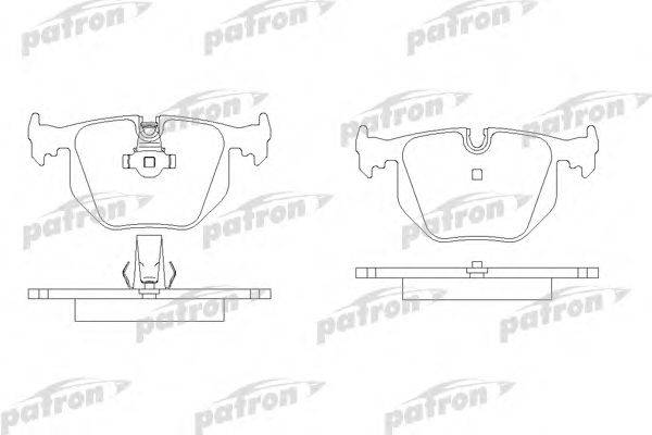 Комплект тормозных колодок, дисковый тормоз PATRON PBP1483