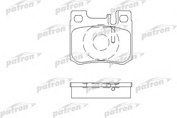 Комплект тормозных колодок, дисковый тормоз PATRON PBP693