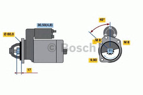 Стартер BOSCH 0 001 138 005