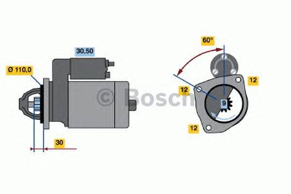 Стартер BOSCH 0 001 367 028