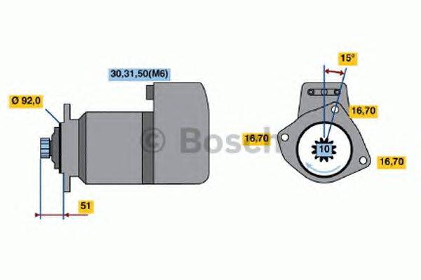 Стартер BOSCH 0 001 416 029