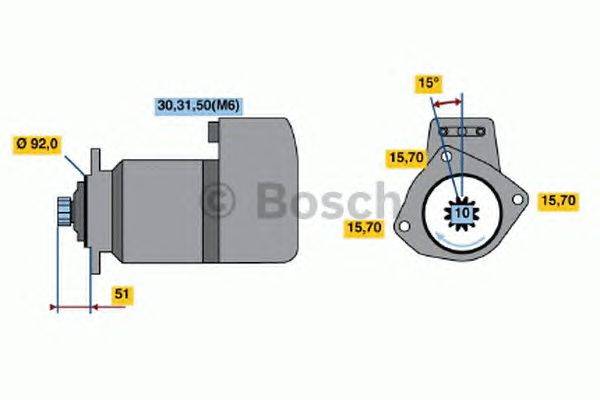 Стартер BOSCH 0 001 416 046