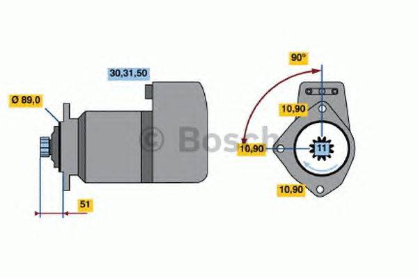 Стартер BOSCH 0 001 417 024