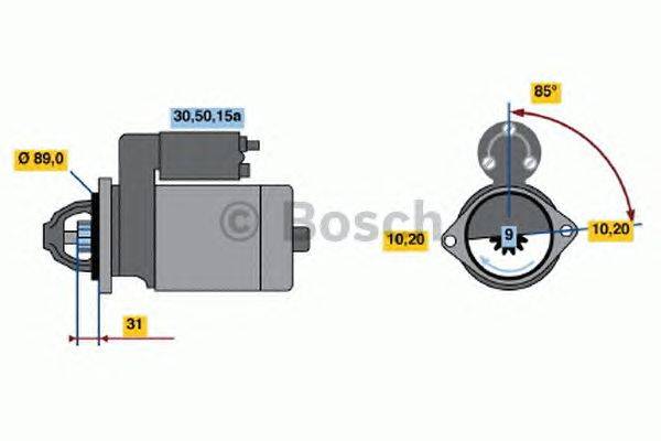 Стартер BOSCH 0 986 014 721