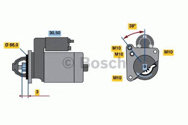 Стартер BOSCH 0986015010