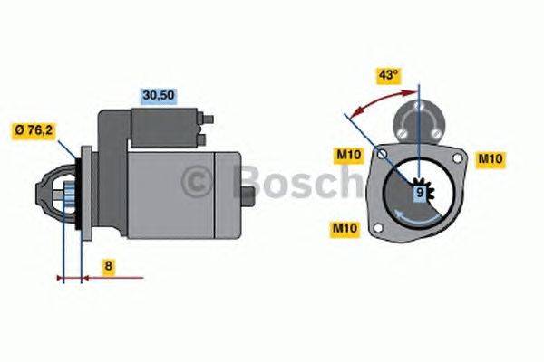 Стартер BOSCH 0 986 015 230