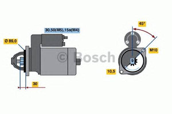 Стартер BOSCH 0 986 015 740