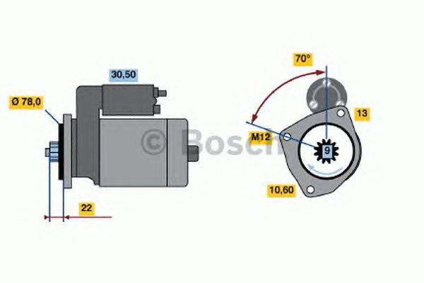 Стартер BOSCH 1616