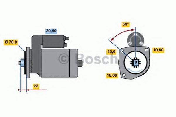 Стартер BOSCH 0986016171