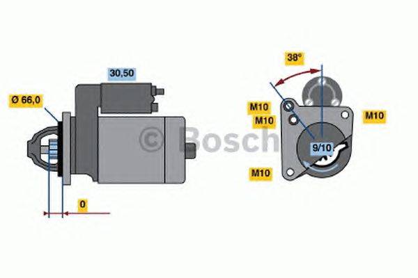 Стартер BOSCH 0 986 016 400