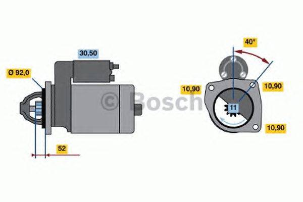 Стартер BOSCH 1708