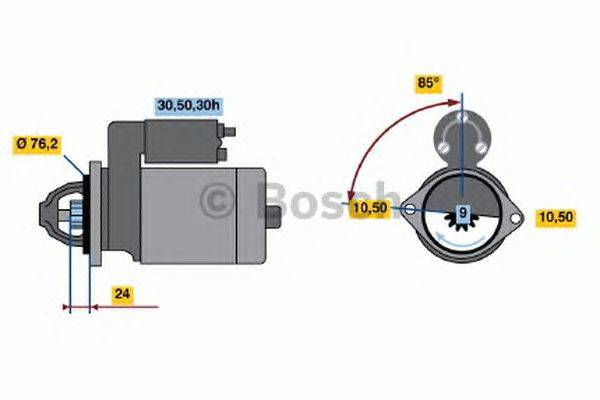 Стартер BOSCH 1716