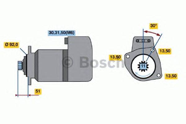 Стартер BOSCH 1842