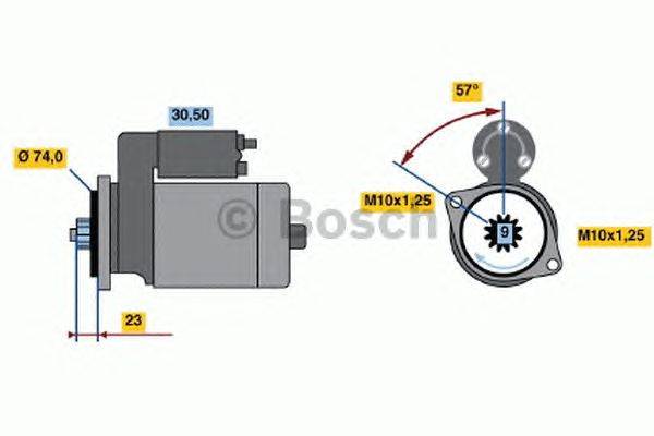 Стартер BOSCH 0 986 020 831