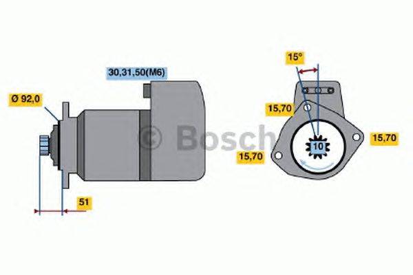 Стартер BOSCH 2102