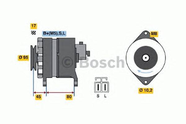 Генератор BOSCH 0986037531