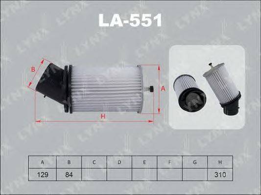 Воздушный фильтр LYNXauto LA551