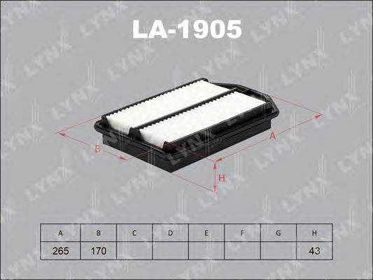 Воздушный фильтр LYNXauto LA1905