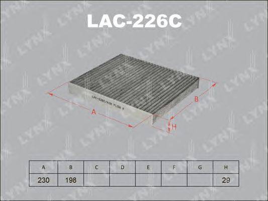 Фильтр, воздух во внутренном пространстве LYNXauto LAC-226C