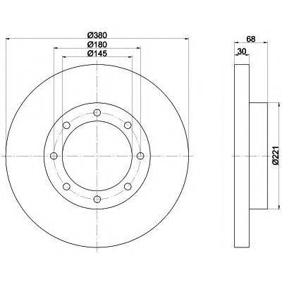 Тормозной диск HELLA PAGID 8DD 355 117-521