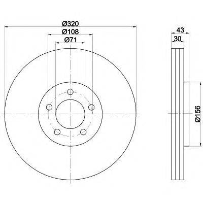 Тормозной диск HELLA PAGID 8DD 355 113-781