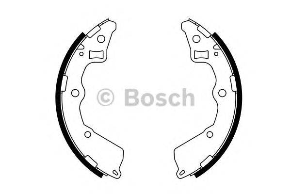 Комплект тормозных колодок BOSCH 0 986 487 757