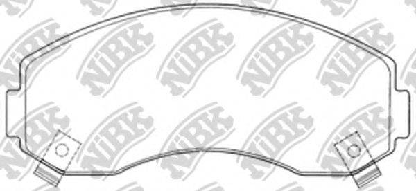 Комплект тормозных колодок, дисковый тормоз NiBK PN0433