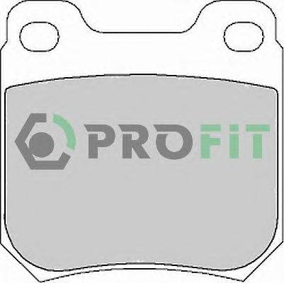 Комплект тормозных колодок, дисковый тормоз PROFIT 5000-1117