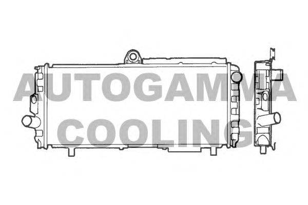 Радиатор, охлаждение двигателя AUTOGAMMA 100002