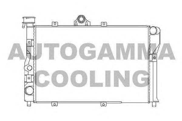 Радиатор, охлаждение двигателя AUTOGAMMA 100024