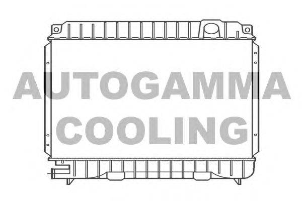 Радиатор, охлаждение двигателя AUTOGAMMA 100084