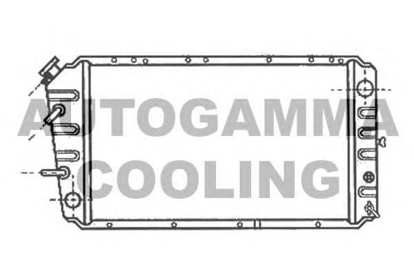 Радиатор, охлаждение двигателя AUTOGAMMA 100975