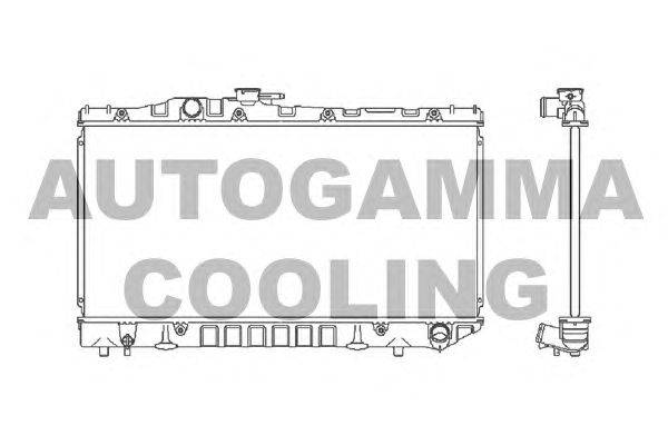 Радиатор, охлаждение двигателя AUTOGAMMA 101011