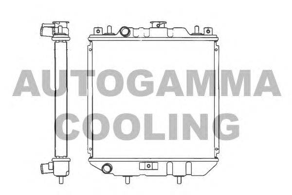 Радиатор, охлаждение двигателя AUTOGAMMA 101263