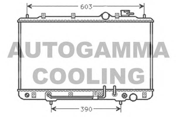 Радиатор, охлаждение двигателя AUTOGAMMA 101442