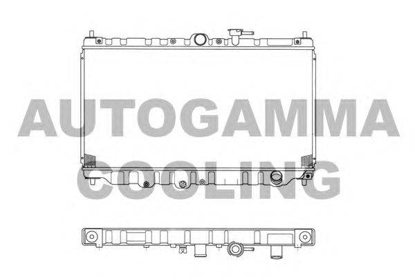 Радиатор, охлаждение двигателя AUTOGAMMA 101992