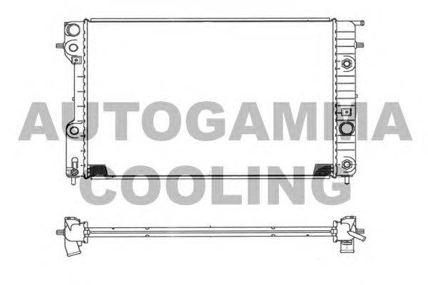 Радиатор, охлаждение двигателя AUTOGAMMA 102251