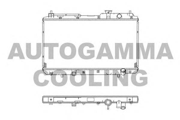 Радиатор, охлаждение двигателя AUTOGAMMA 102853