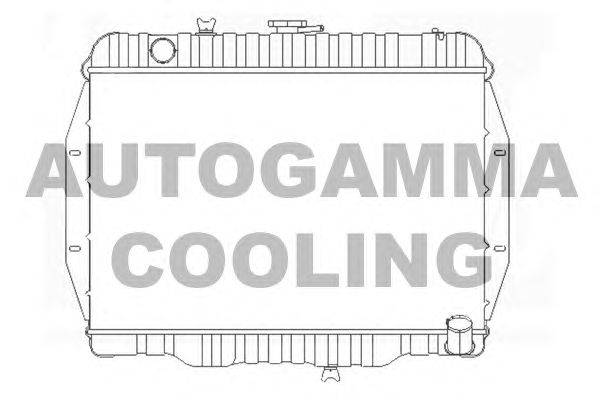 Радиатор, охлаждение двигателя AUTOGAMMA 102902