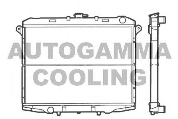 Радиатор, охлаждение двигателя AUTOGAMMA 102931