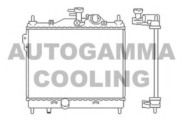 Радиатор, охлаждение двигателя AUTOGAMMA 103668