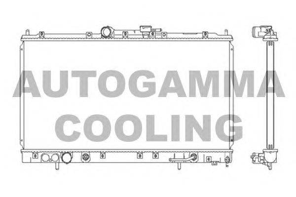 Радиатор, охлаждение двигателя AUTOGAMMA 103970