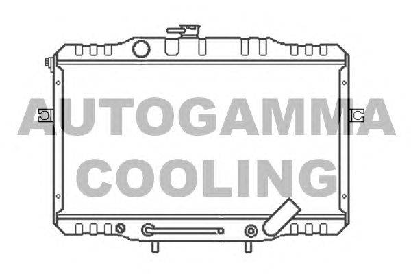 Радиатор, охлаждение двигателя AUTOGAMMA 104081