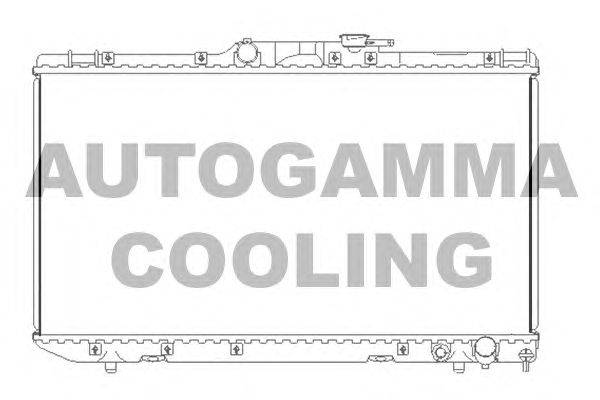 Радиатор, охлаждение двигателя AUTOGAMMA 104118