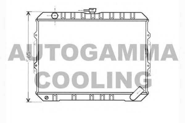 Радиатор, охлаждение двигателя AUTOGAMMA 104292