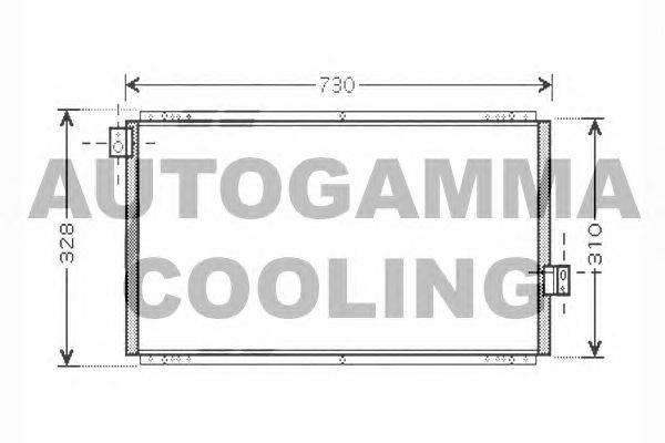 Конденсатор, кондиционер AUTOGAMMA 104448