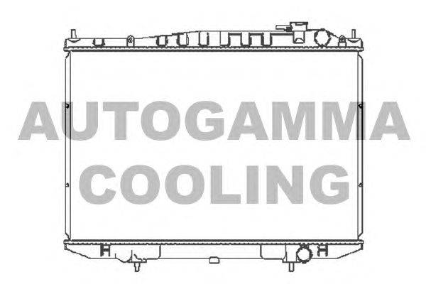 Радиатор, охлаждение двигателя AUTOGAMMA 105387