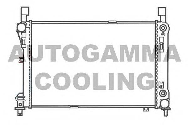 Радиатор, охлаждение двигателя AUTOGAMMA 105757