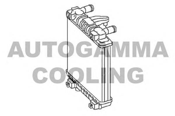 Радиатор, охлаждение двигателя AUTOGAMMA 105764