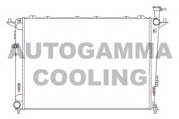 Радиатор, охлаждение двигателя AUTOGAMMA 105807